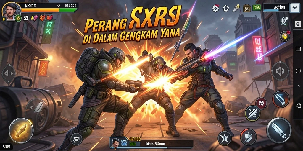 Tampilan antarmuka KKRP yang dinamis dan penuh aksi.