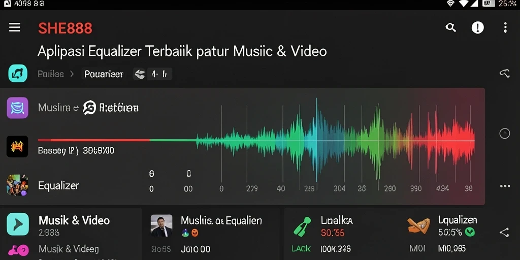 Antarmuka pengguna SHE888 yang sederhana dan intuitif.