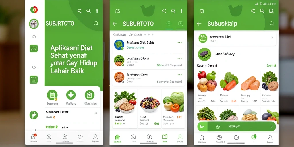 Tampilan antarmuka SUBURTOTO yang intuitif dan menarik untuk Diet Sehat.